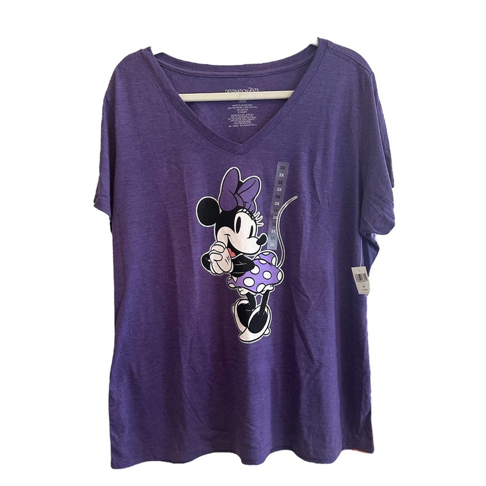 Disney purple Minnie Mouse 3XL Destination D23 t-shirt